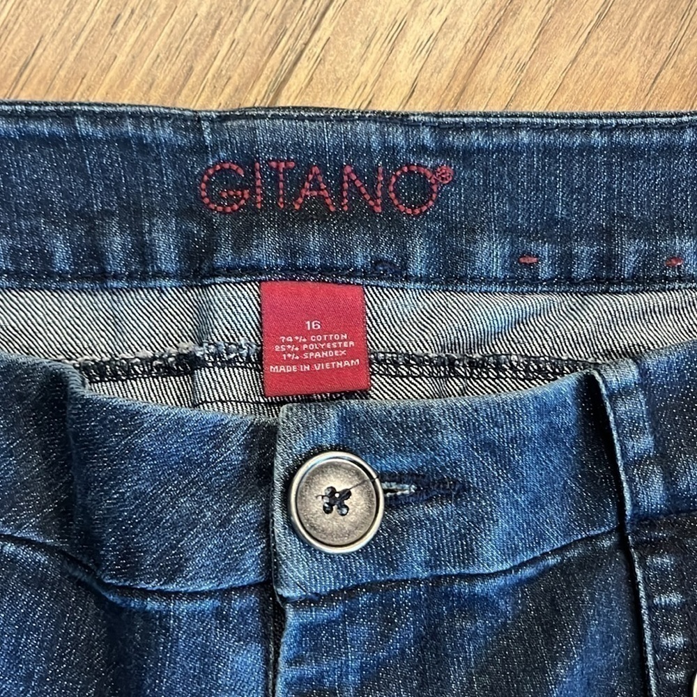 GITANO vintage 90’s straight leg jeans, size 16 - Picture 2 of 5